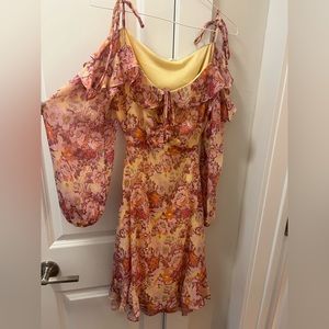 Cut out floral dress